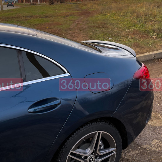 Спойлер на Mercedes-Benz CLA-class C118 2019- Sedan AMG 35 style черный глянец