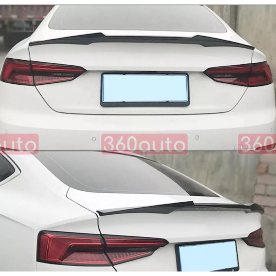 Спойлер на Audi A5 B9 2017-2022 Sportback M4 style черный глянец