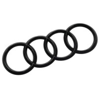 Автологотип черная эмблема Audi Q3 F3 2019- Black Edition на кришку багажника