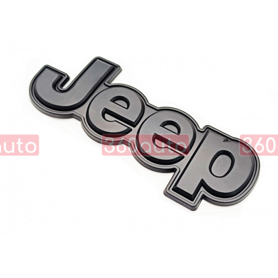 Автологотип эмблема надпись Jeep Cherokee 2014-2018 черный мат на крышку багажника