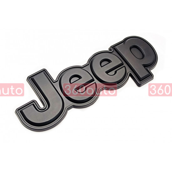 Автологотип эмблема надпись Jeep Cherokee 2014-2018 черный мат на крышку багажника