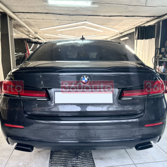 Спойлер на BMW 5 Series G30 2017-2024 M5 CS Style черный глянец