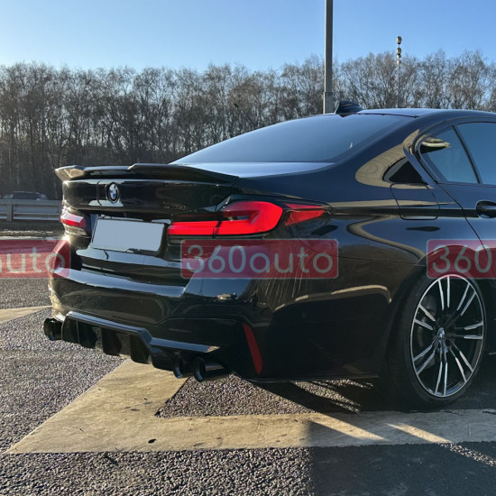 Спойлер на BMW 5 Series G30 2017-2024 M5 CS Style черный глянец