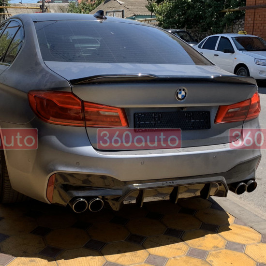 Спойлер на BMW 5 Series G30 2017-2024 M5 CS Style черный глянец