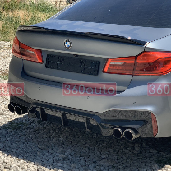 Спойлер на BMW 5 Series G30 2017-2024 M5 CS Style черный глянец