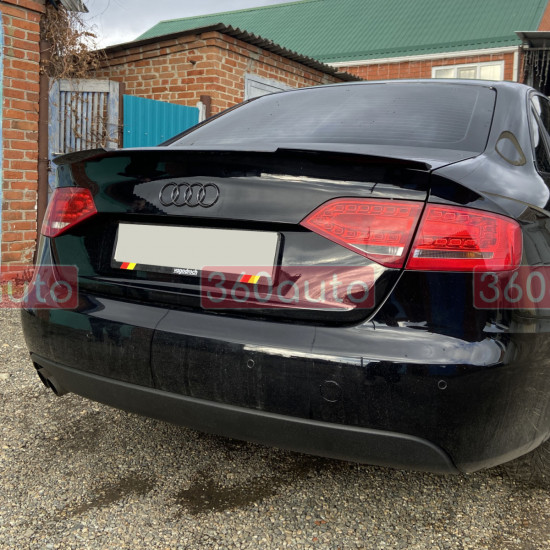 Спойлер на Audi A4 B8 2007-2015 M4 Style черный глянец