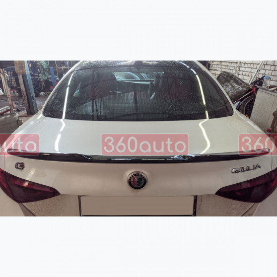 Спойлер на Alfa Romeo Giulia 2016-2022 черный глянец