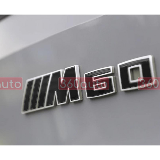 Автологотип шильдик эмблема надпись BMW M60 Black Shadow Edition