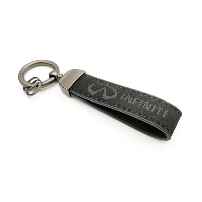 Автомобільний брелок на ключі Infiniti BrelOK чорна замша