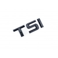 Автологотип шильдик эмблема надпись Skoda TSI черный на крышку багажника
