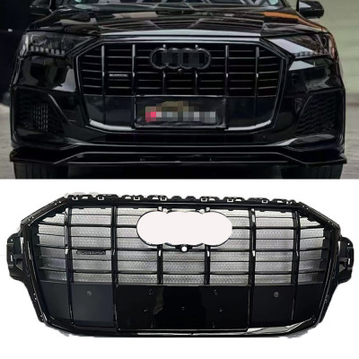 Решітка радіатора на Audi Q7 2020- стиль SQ7 Black під радари