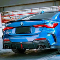 Спойлер на BMW 4 G22 2020- M4 style чорний глянець
