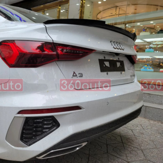 Спойлер на Audi A3 2020- (8Y) Sedan M4 style черный глянец