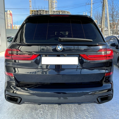 Спойлер на BMW X7 G07 2018- нижній чорний глянець