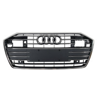 Решетка радиатора Gray Chrome ( под радары ) на AUDI A6 C8 2018-2023 года
