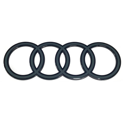Эмблема черные кольца Audi Q7 2024- Black на крышку багажника 4M0853742F716