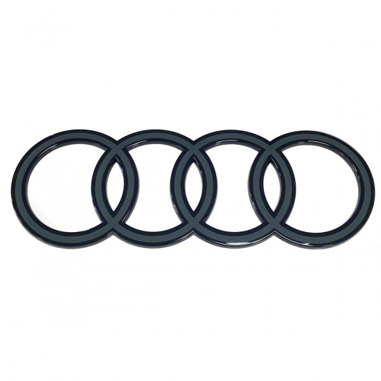 Эмблема черные кольца Audi Q7 2024- Black на крышку багажника 4M0853742F716