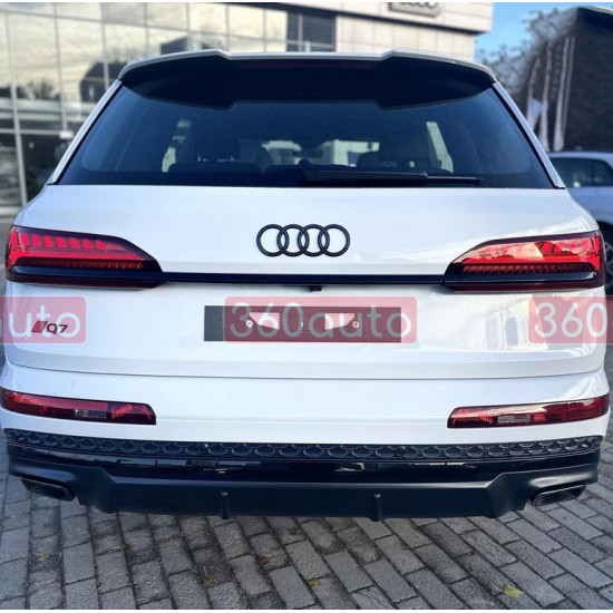 Эмблема черные кольца Audi Q7 2024- Black на крышку багажника 4M0853742F716