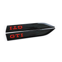 Автологотип емблема напис Volkswagen GTI 8 на крила чорний глянець