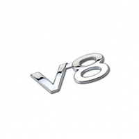 Автологотип шильдик эмблема надпись Toyota V8 хром