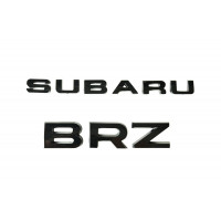 Автологотип шильдик эмблема надпись Subaru BRZ black edition черный глянец