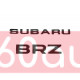 Автологотип шильдик эмблема надпись Subaru BRZ black edition черный глянец
