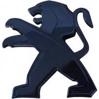 Автологотип шильдик эмблема Peugeot Black Pack Edition 185916 черный глянец