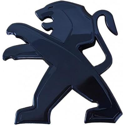 Автологотип шильдик эмблема Peugeot Black Pack Edition 185916 черный глянец