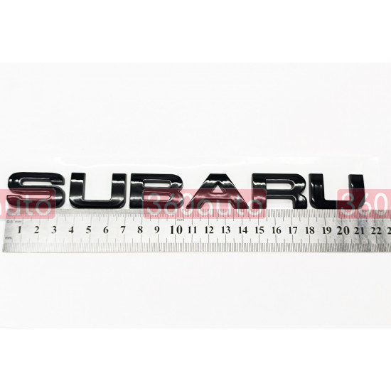 Автологотип шильдик эмблема надпись Subaru black edition черный глянец