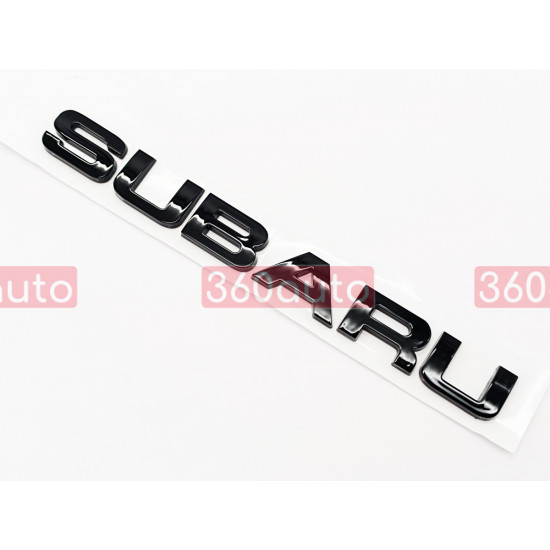 Автологотип шильдик эмблема надпись Subaru black edition черный глянец