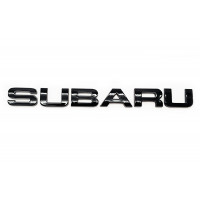 Автологотип шильдик эмблема надпись Subaru black edition черный глянец