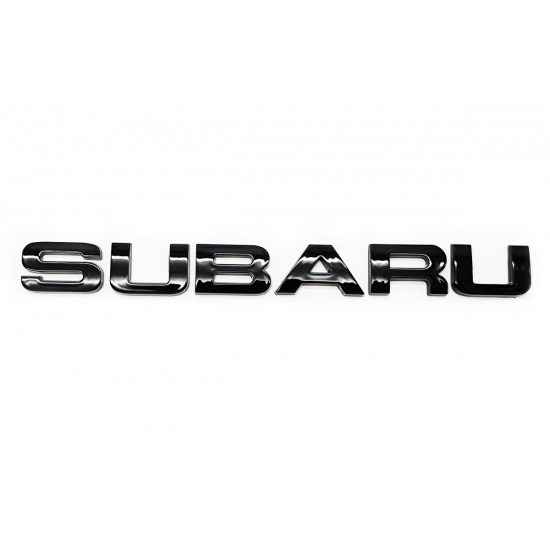 Автологотип шильдик эмблема надпись Subaru black edition черный глянец