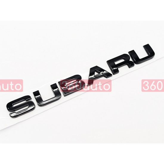 Автологотип шильдик эмблема надпись Subaru black edition черный глянец