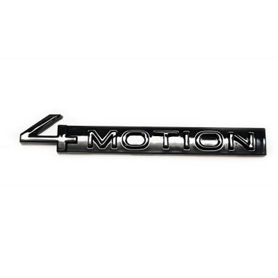 Автологотип емблема напис Volkswagen 4motion чорний глянець