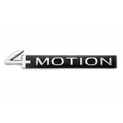 Автологотип емблема напис Volkswagen 4motion хром чорний