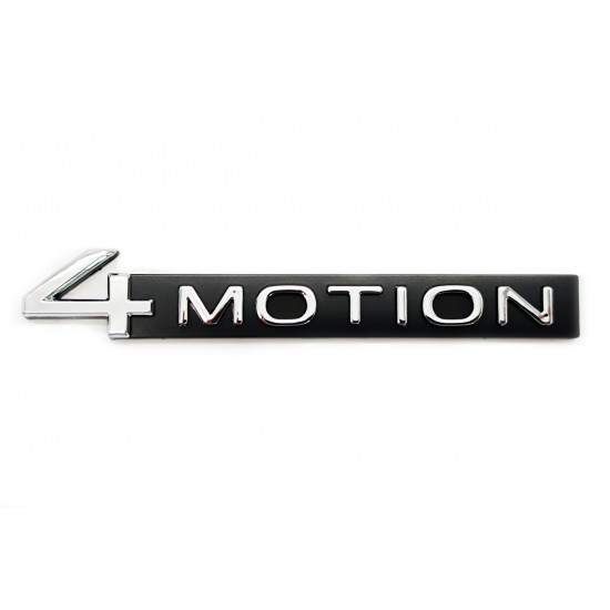 Автологотип эмблема надпись Volkswagen 4motion хром черный