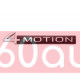 Автологотип эмблема надпись Volkswagen 4motion хром черный