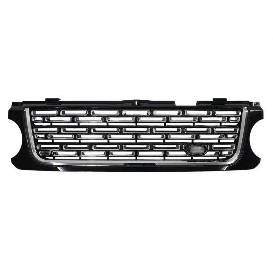 Решетка радиатора на Land Rover Range Rover 2005-2010 Black Chrome