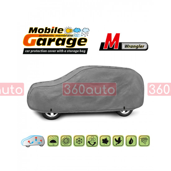 Автомобильный чехол тент на Jeep Wrangler 2007-2025 Kegel-Blazusiak Mobile Garage M Wrangler 5-4119-248-3020