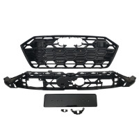 Решетка радиатора на Audi A7 2023- в стиле S7 Full Black под дистроник