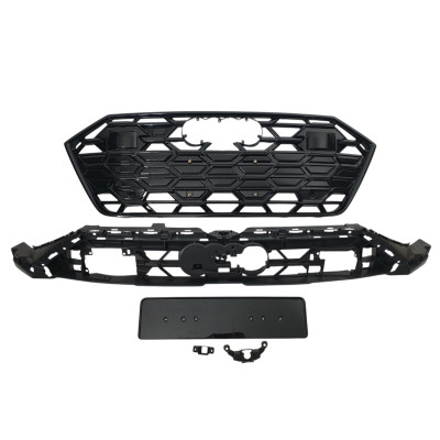 Решетка радиатора на Audi A7 2023- в стиле S7 Full Black под дистроник