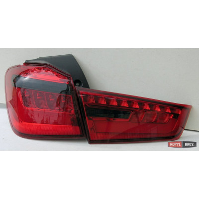 Альтернативная оптика задняя на Mitsubishi ASX 2010- тюнинг, LED красная JunYan