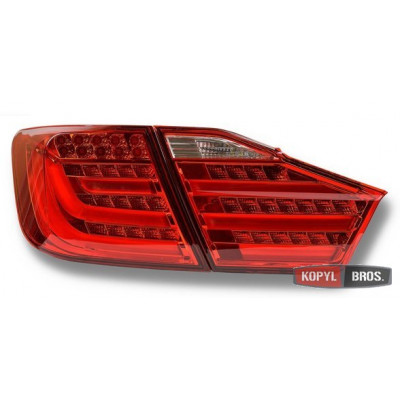 Альтернативная оптика задняя на Toyota Camry XV50 2011- тюнинг, LED красная V2 JunYan