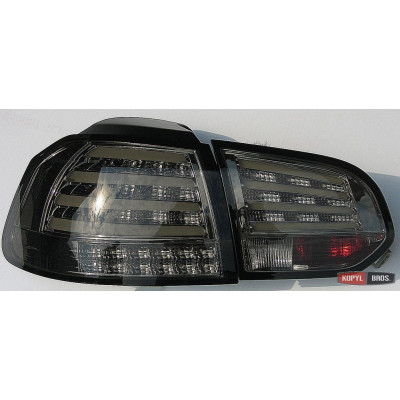 Альтернативная оптика задняя на Volkswagen Golf VI 2008-2012 тюнинг, LED черная JunYan