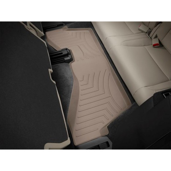 3D коврики для Acura MDX 2014- бежевые 3 ряд Bench Seats WeatherTech 455763