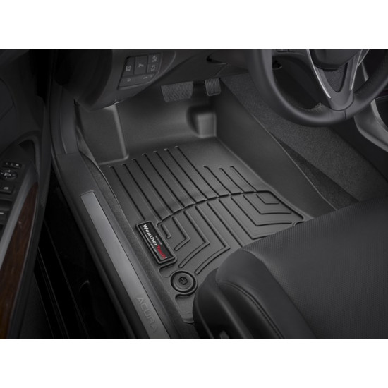3D коврики для Acura TLX 2015- AWD черные передние WeatherTech 447691