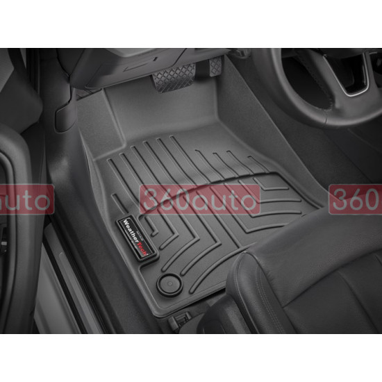 3D килимки для Audi A4 B9, A5 2016- чорні передні WeatherTech 449371
