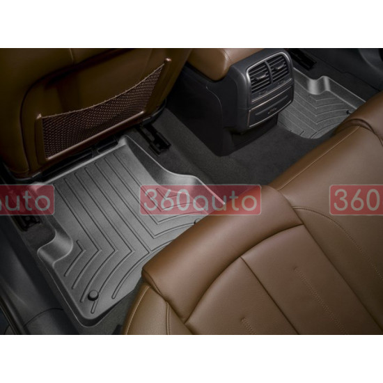 3D килимки для Audi A6 C7, A7 2011-2018 чорні задні WeatherTech 443742