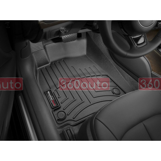 3D килимки для Audi A6 C7, A7 2011-2018 чорні передні WeatherTech 445641