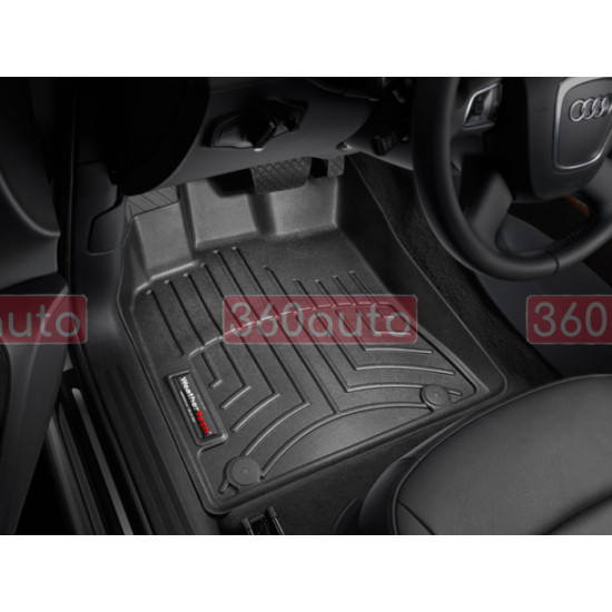 3D коврики для Audi Q5 2008-2016, Porsche Macan 2009- черные передние WeatherTech 442301